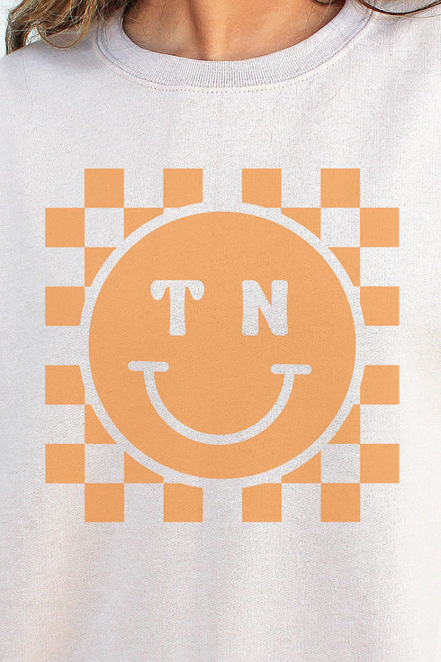 Checkerboard Happy TN Unisex NuBlend Crew Sweatshirt