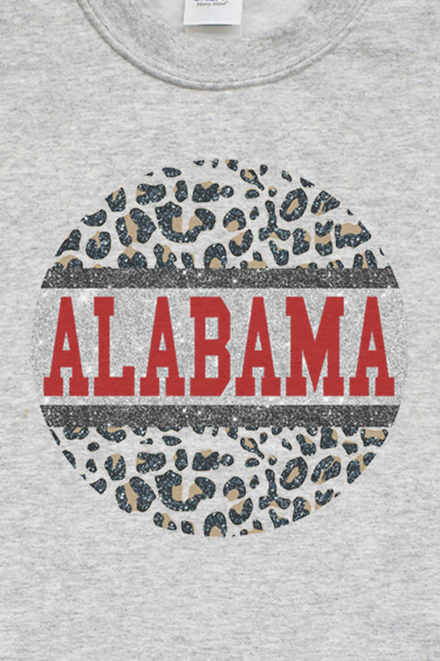 Circle Alabama Leopard Unisex NuBlend Crew Sweatshirt