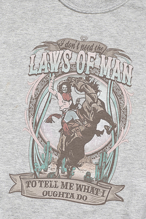 Laws Of Man Cowgirl Unisex NuBlend Crew Sweatshirt