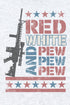 Red White & Pew Tri-Blend Crew Tee