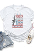 Red White & Pew Tri-Blend Crew Tee