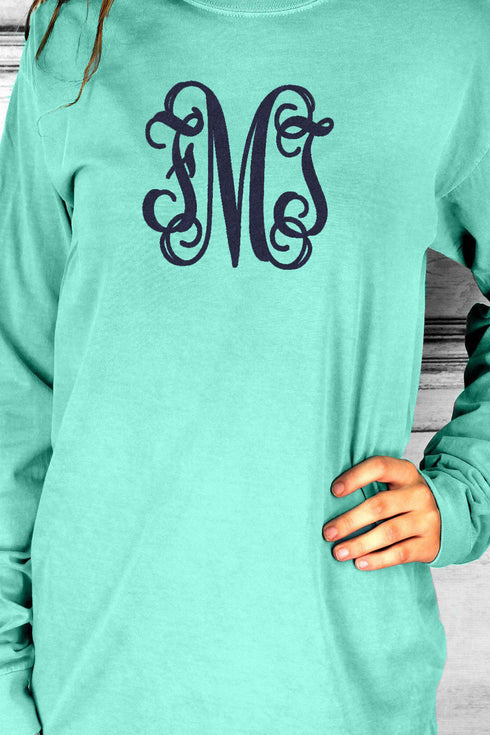 Shades of Green/Yellow Comfort Colors Long Sleeve T-Shirt