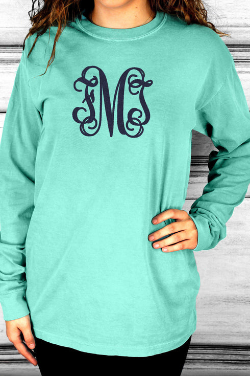 Shades of Green/Yellow Comfort Colors Long Sleeve T-Shirt