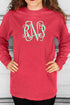 Shades of Red/Orange Comfort Colors Long Sleeve T-Shirt