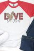 Buffalo Plaid Love Like Jesus Tri-Blend Unisex 3/4 Raglan