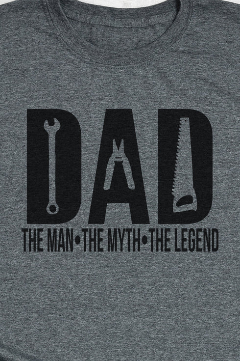 Dad Man Myth Legend Softstyle Adult T-Shirt