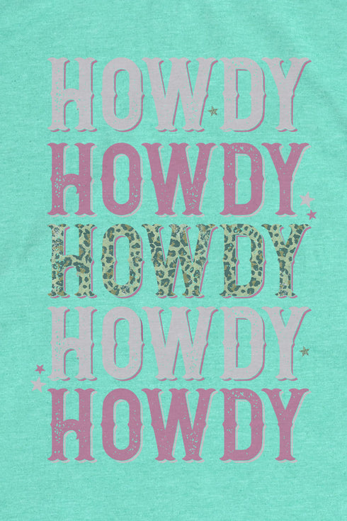 Pink Leopard Howdy Softstyle Adult T-Shirt
