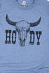 Howdy Steer Softstyle Adult T-Shirt