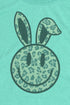 Bunny Happy Face Leopard Softstyle Adult T-Shirt