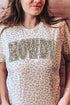 Arched Howdy Leopard Fine Jersey Tee