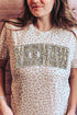 Arched Yeehaw Leopard Fine Jersey Tee