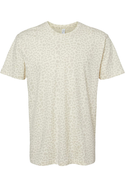 Arched Rowdy Leopard Fine Jersey Tee