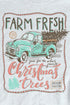 Sketch Farm Fresh Christmas Trees DryBlend Adult Long Sleeve Tee