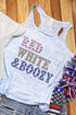 Red White & Boozy Women's Flowy Racerback Tank