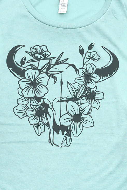 Blossom Steer Women's Flowy Scoop Muscle Tank