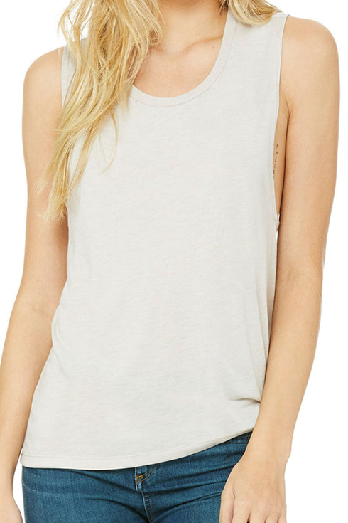Blossom Steer Women's Flowy Scoop Muscle Tank