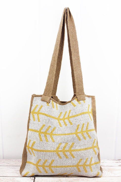 Broken Arrow Knitted Bag