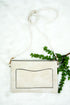 Boho Burst Ivory Faux Leather Crossbody