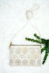Boho Burst Ivory Faux Leather Crossbody