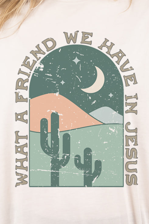Friend In Jesus Desert Adult Fusion ChromaSoft Performance T-Shirt