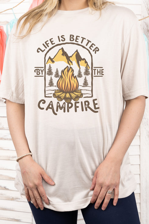 Life Is Better By The Campfire Adult Fusion ChromaSoft Performance T-Shirt
