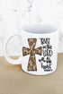 Cross Leopard Trust In The Lord White Mug