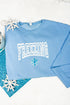 Freezing Snowflake Puff Vinyl Patch Unisex NuBlend Crew Sweatshirt