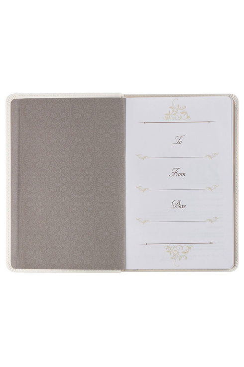 Mr. & Mrs. 366 Devotions for Couples White Faux Leather Devotional