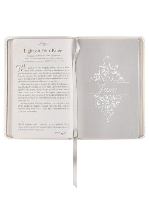 Mr. & Mrs. 366 Devotions for Couples White Faux Leather Devotional