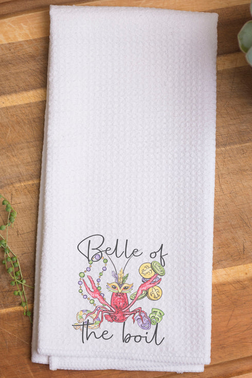 Belle Of The Boil Waffle Kitchen Towel