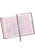 Burgundy LuxLeather Super Giant Print KJV Bible with Thumb Index