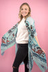 Bali Retreat Blue and Black Kimono