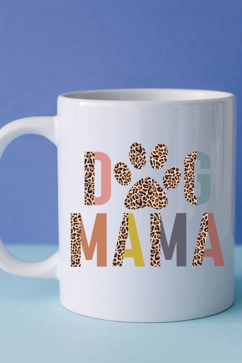 Colorful Dog Mama White Mug