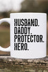 Protector Hero Daddy White Mug