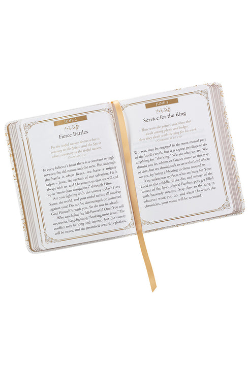 One-Minute Devotions - Morning by Morning LuxLeather Book