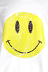 Distressed Happy Face Ecosmart Crewneck Sweatshirt
