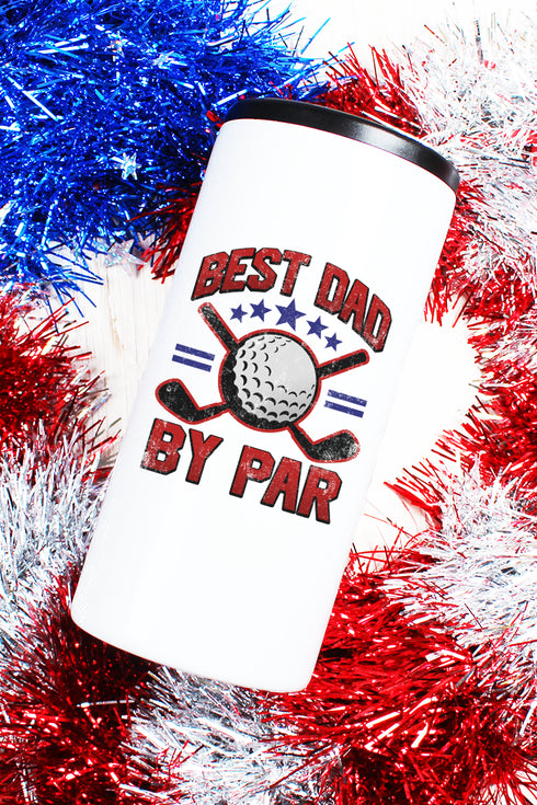 Best Dad By Par Stainless Steel Slim Hugger