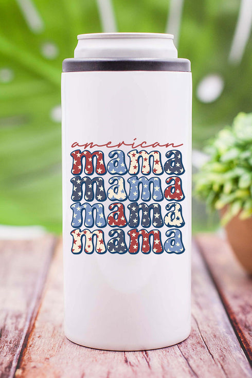 American Stars Stacked Mama Stainless Steel Slim Hugger