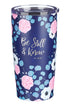 Psalm 46:10 'Be Still & Know' Floral Travel Mug