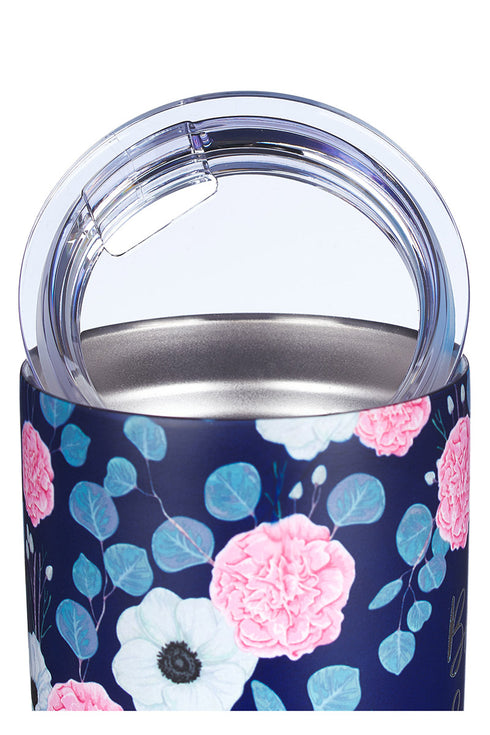 Psalm 46:10 'Be Still & Know' Floral Travel Mug