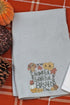 Autumn Thankful Grateful Blessed Waffle Kitchen Towel