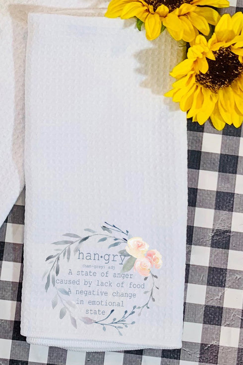Hangry Waffle Kitchen Towel