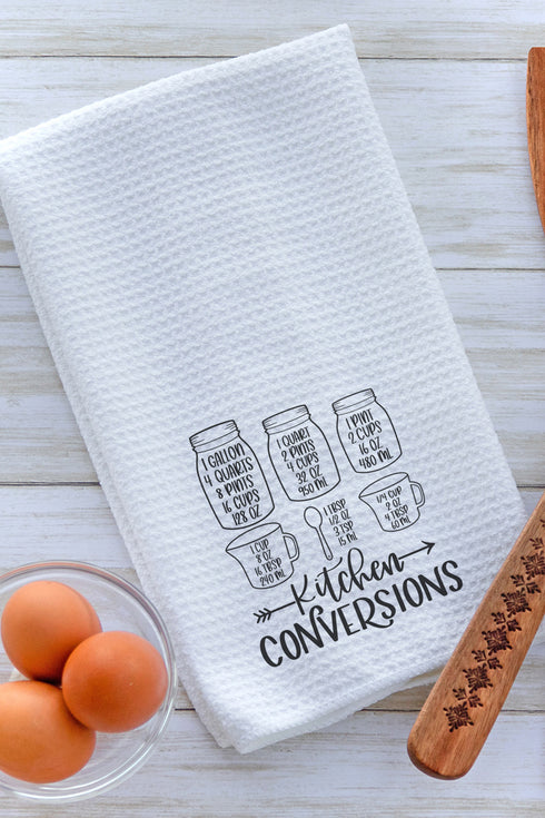 Kitchen Conversions Waffle Kitchen Towel