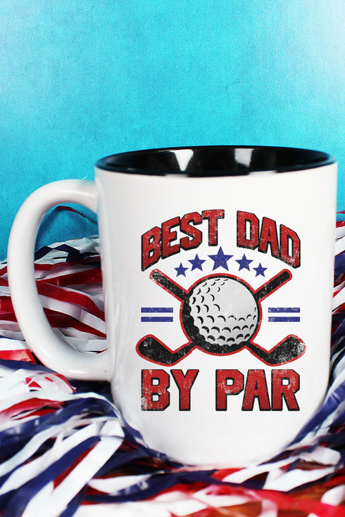 Best Dad By Par Two-Tone Mug