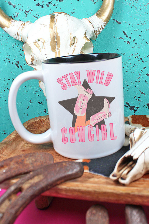 Stay Wild Cowgirl Two-Tone Mug