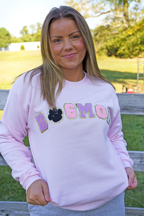 Dog Mom Chenille Patch Unisex NuBlend Crew Sweatshirt