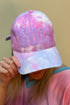 Beach Bum Puff Vinyl Cotton Candy Tie Dyed Cap