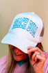 Beach Bum Varsity Puff Vinyl Foam Mesh Back Trucker Cap