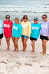 Beach Puff Vinyl Comfort Colors Adult Crew-Neck Sweatshirt