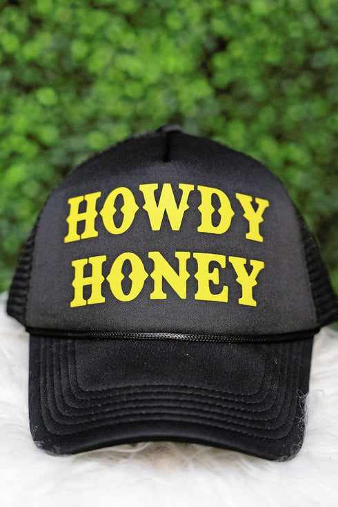 Howdy Honey Puff Vinyl Foam Mesh Back Trucker Cap